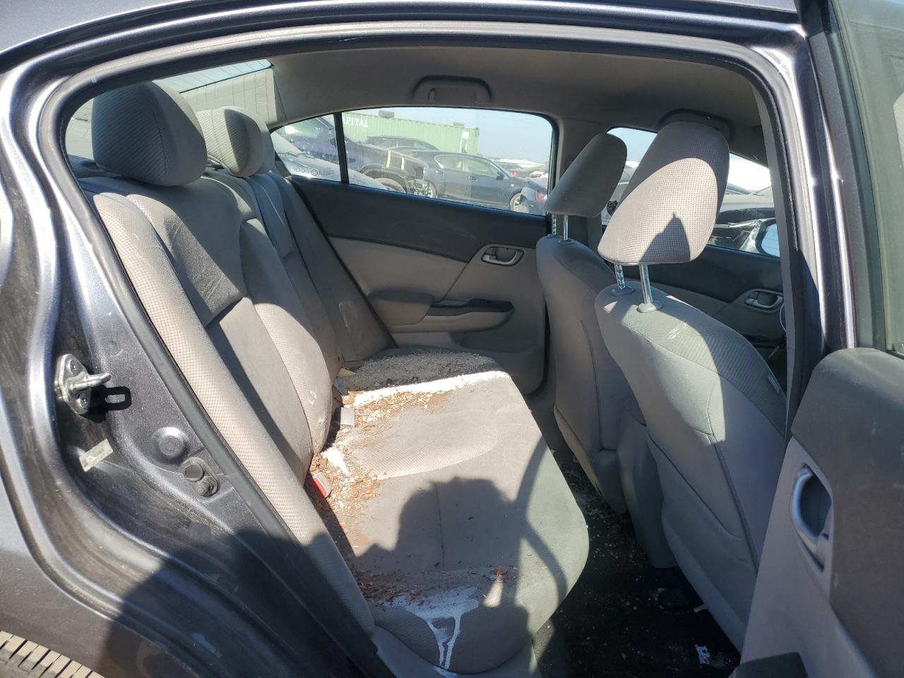 2012 Honda Civic VIN 19XFB2F51CE062232 Copart auction photo, side damage thumbnail 10