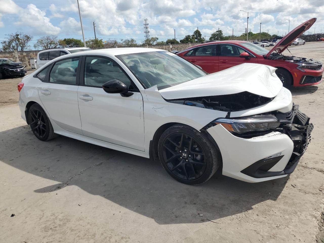 2024 Honda Civic VIN 2HGFE2F59RH576285 Copart auction photo, front end damage thumbnail 4