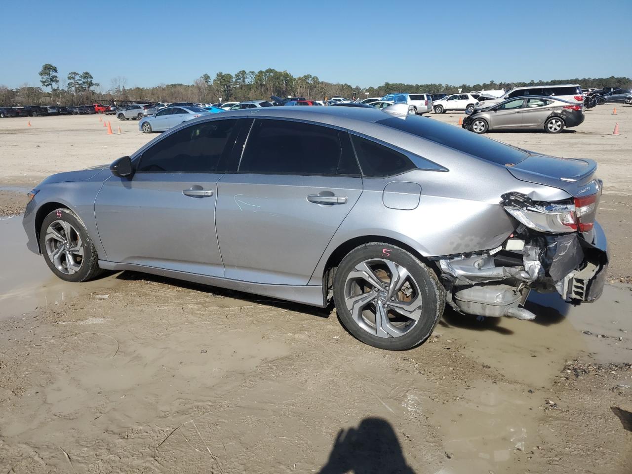 2020 Honda Accord VIN 1HGCV1F49LA130325 Copart auction photo, rear end damage thumbnail 2