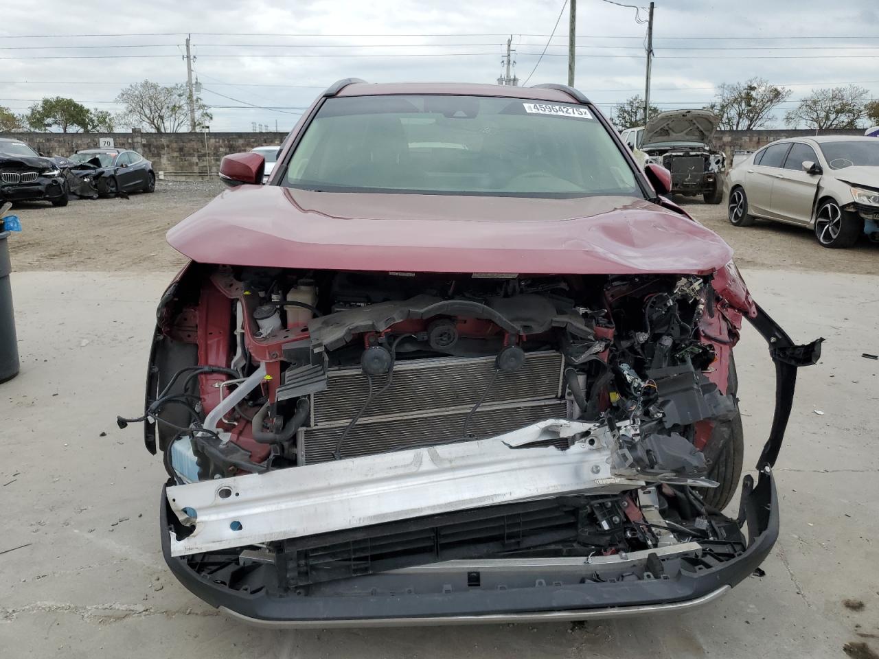 2019 Toyota RAV 4 VIN JTMDWRFV8KD008379 Copart auction photo, front end / side damage thumbnail 5