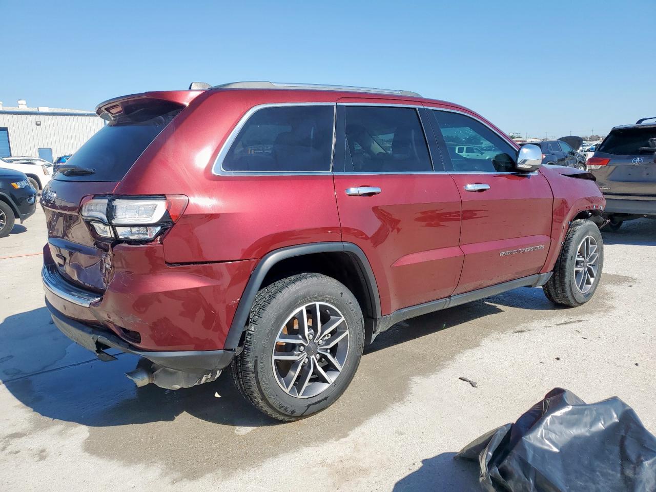 2020 Jeep Grand Cherokee VIN 1C4RJEBG5LC344910 Copart auction photo, front end / rear end damage thumbnail 3