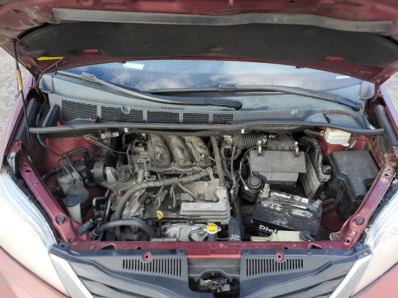 2013 Toyota Sienna VIN 5TDKK3DC6DS394423 Copart auction photo, mechanical / minor dent/scratches damage thumbnail 12