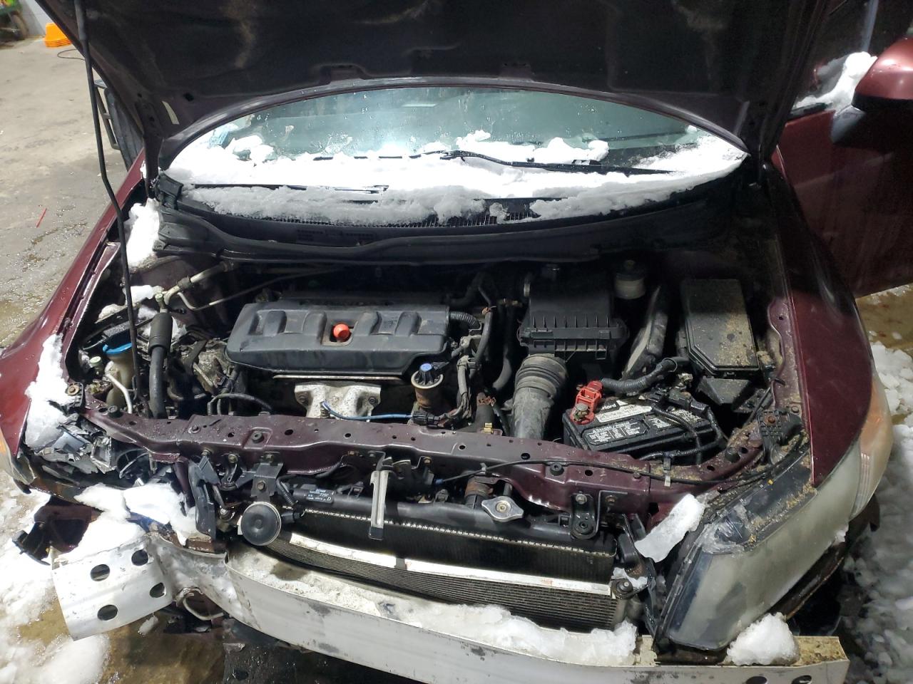 2012 Honda Civic VIN 2HGFB2F56CH537945 Copart auction photo, front end / side damage thumbnail 13