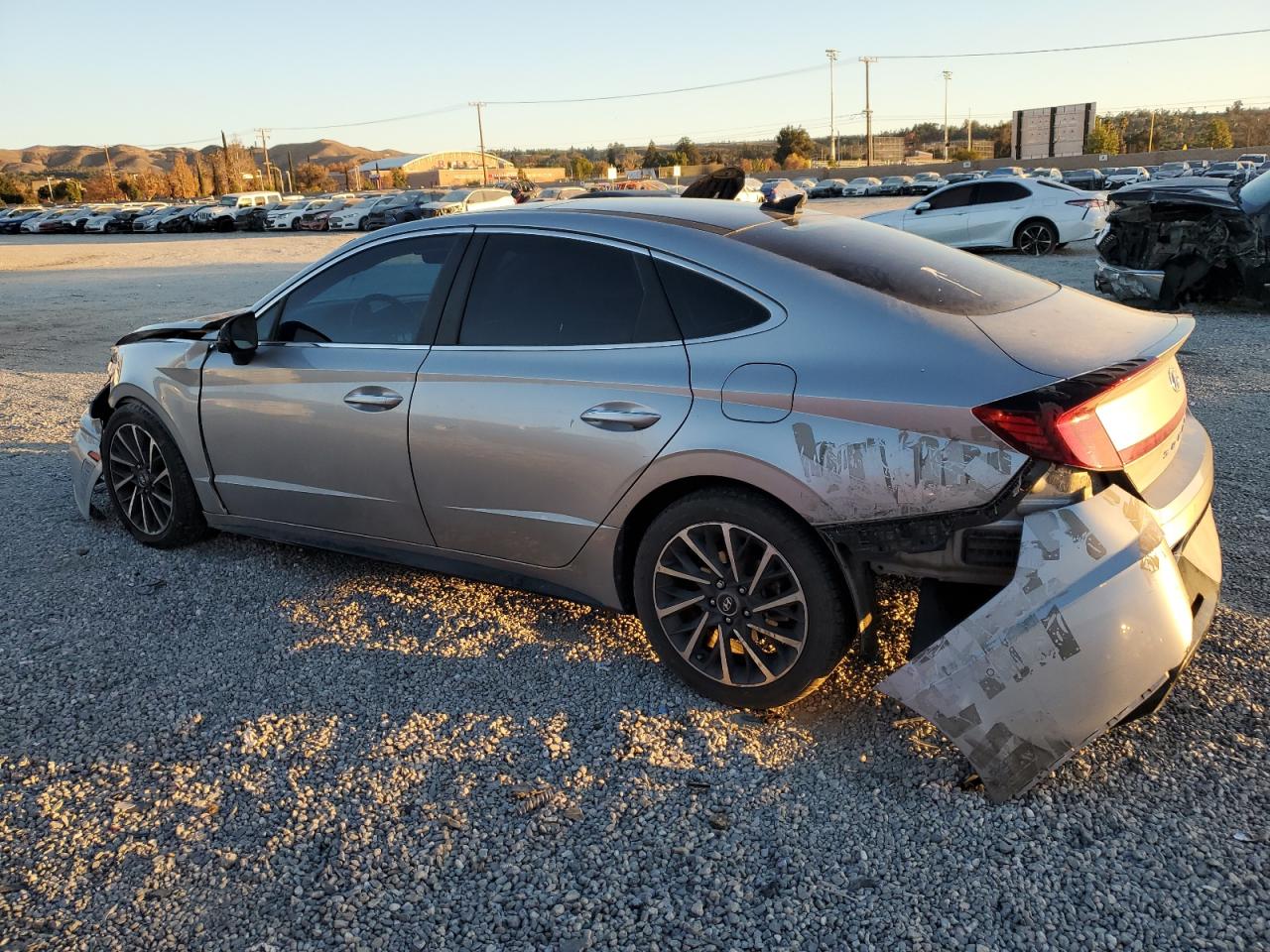 2020 Hyundai Sonata VIN 5NPEH4J2XLH005882 Copart auction photo, all over damage thumbnail 2
