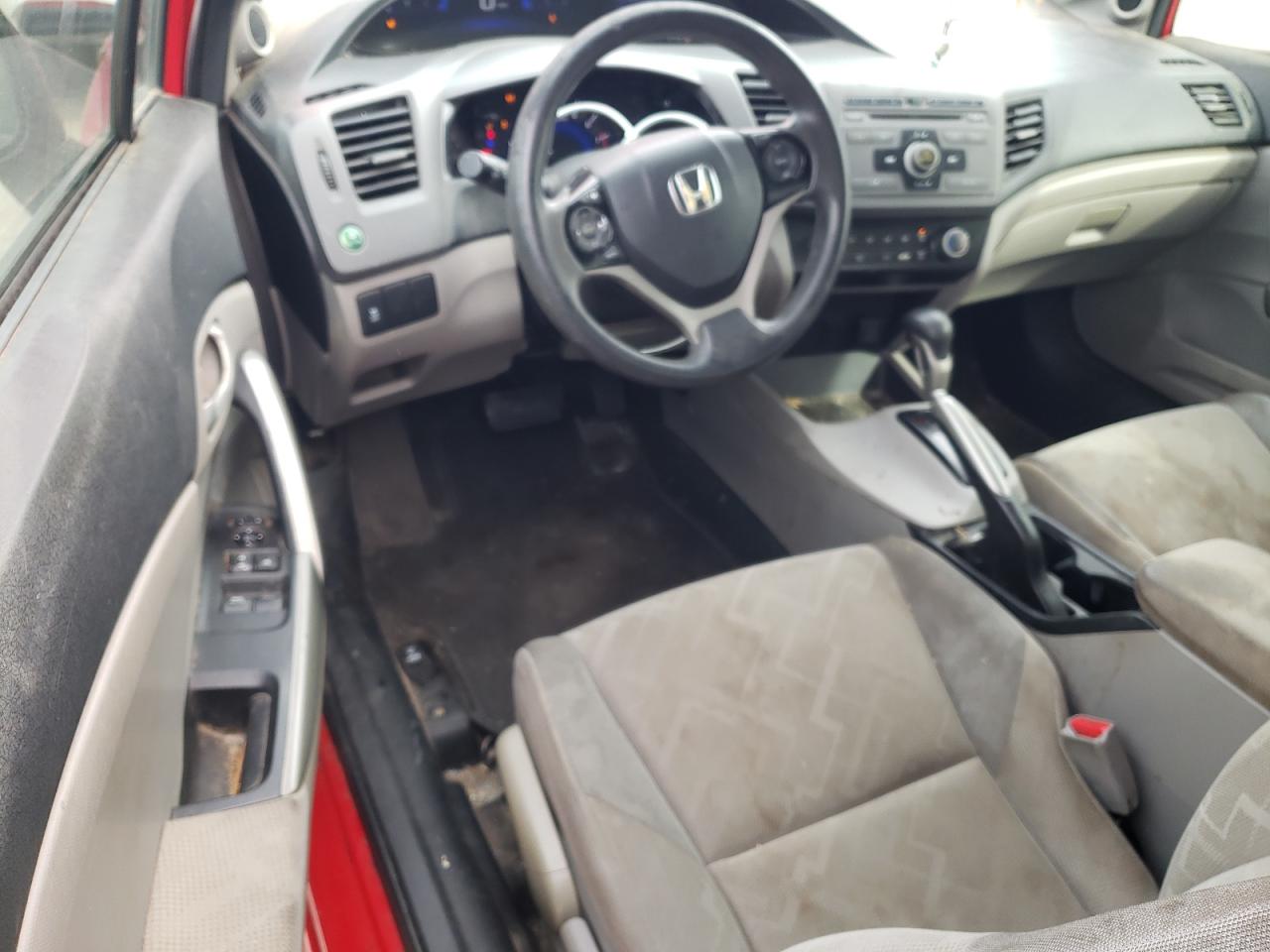2012 Honda Civic VIN 2HGFG3B5XCH554826 Copart auction photo, front end / minor dent/scratches damage thumbnail 8