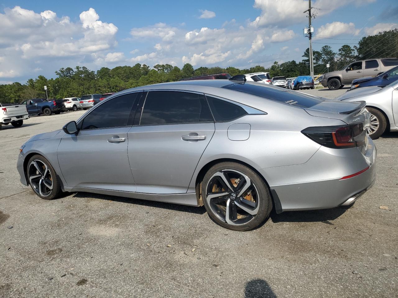 2022 Honda Accord VIN 1HGCV1F33NA051629 Copart auction photo, front end / side damage thumbnail 2