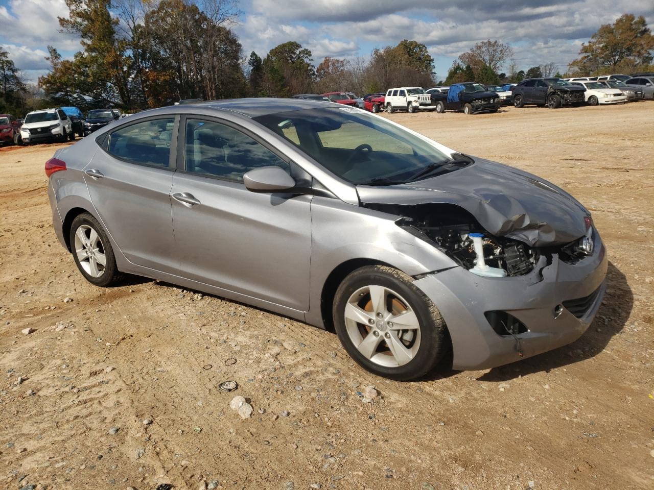 2013 Hyundai Elantra VIN KMHDH4AE8DU892603 Copart auction photo, front end damage thumbnail 4