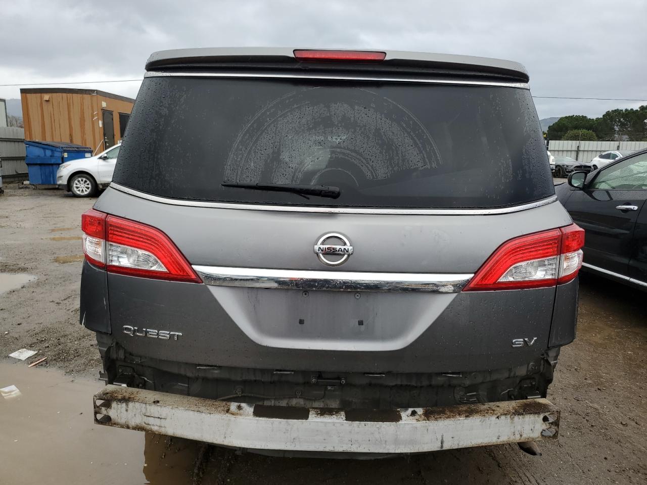 2016 Nissan Quest VIN JN8AE2KP9G9153188 Copart auction photo, rear end damage thumbnail 6