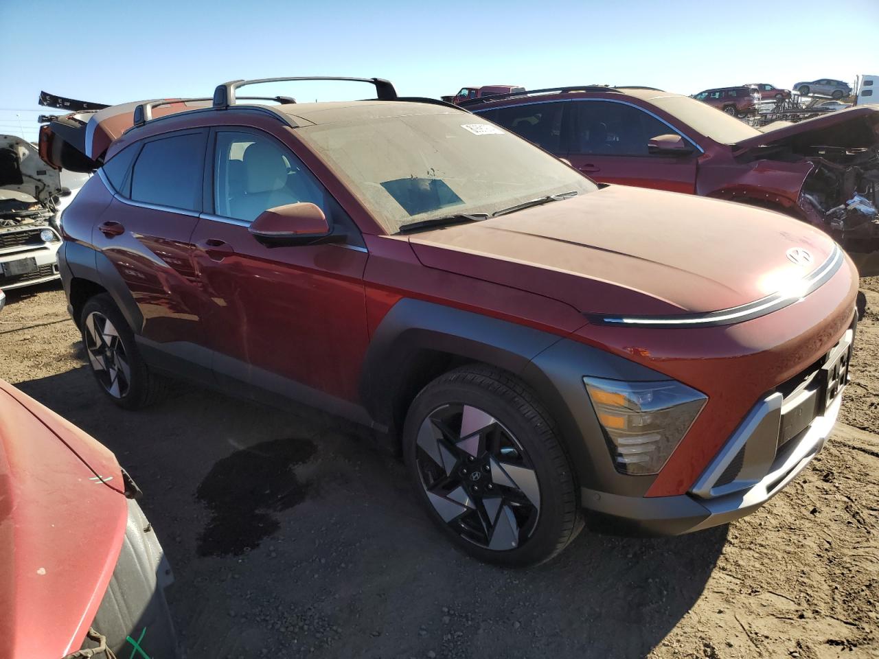 2024 Hyundai Kona VIN KM8HECA38RU184491 Copart auction photo, rear end damage thumbnail 4