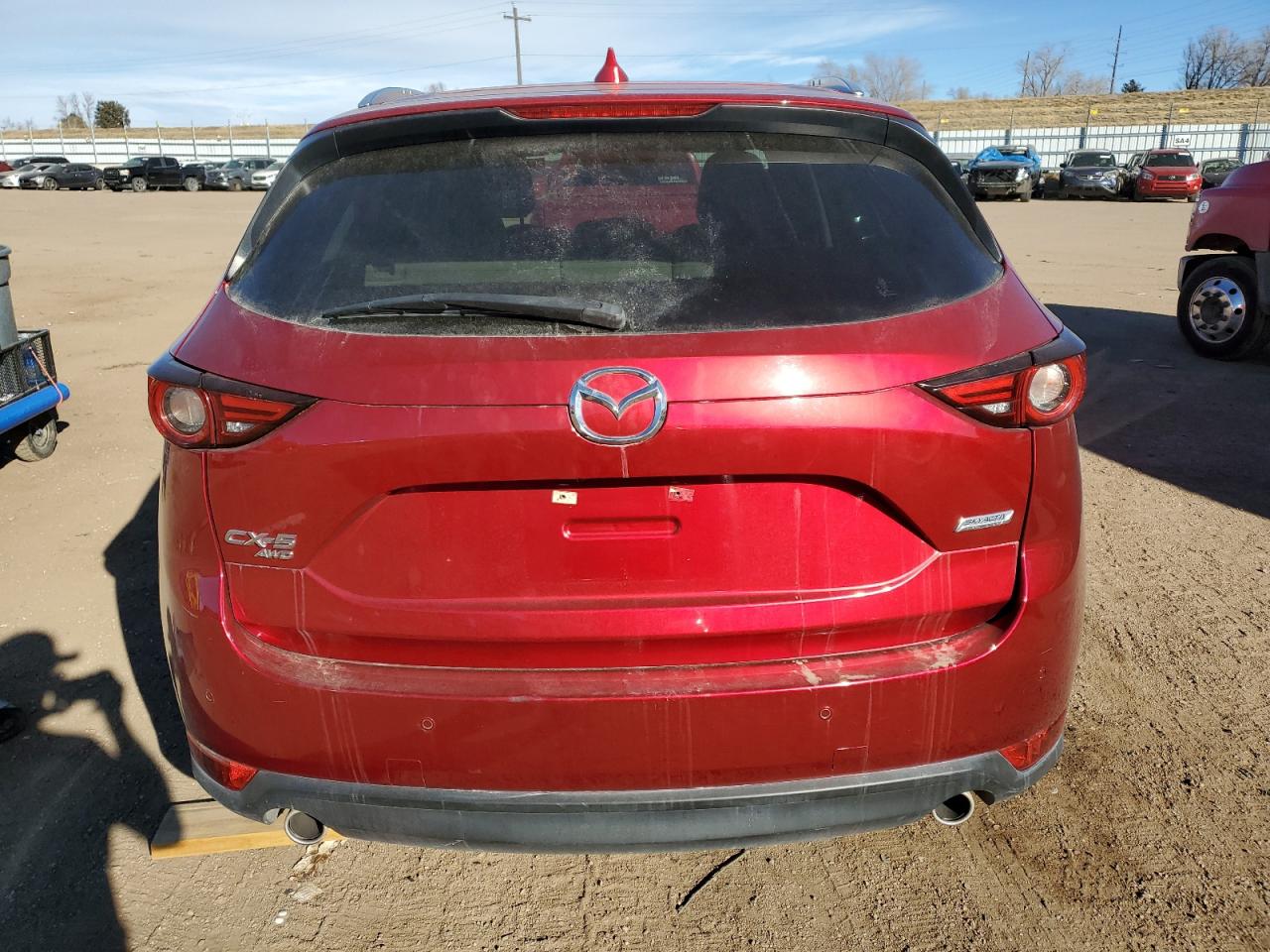 2018 Mazda CX-5 VIN JM3KFBDM6J0442869 Copart auction photo, burn damage thumbnail 6