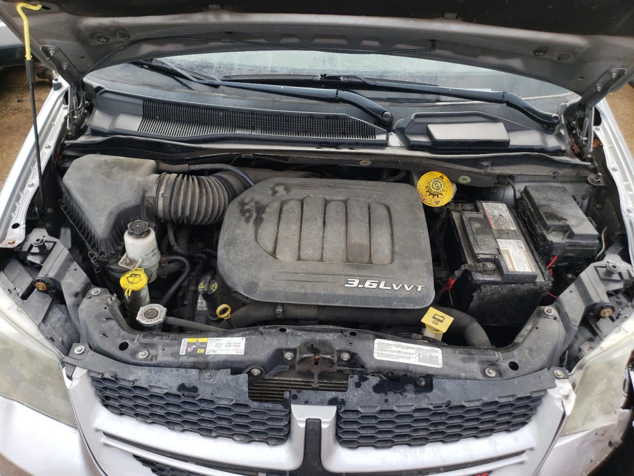 2014 Dodge Caravan VIN 2C4RDGEG8ER405014 Copart auction photo, front end / rear end damage thumbnail 12