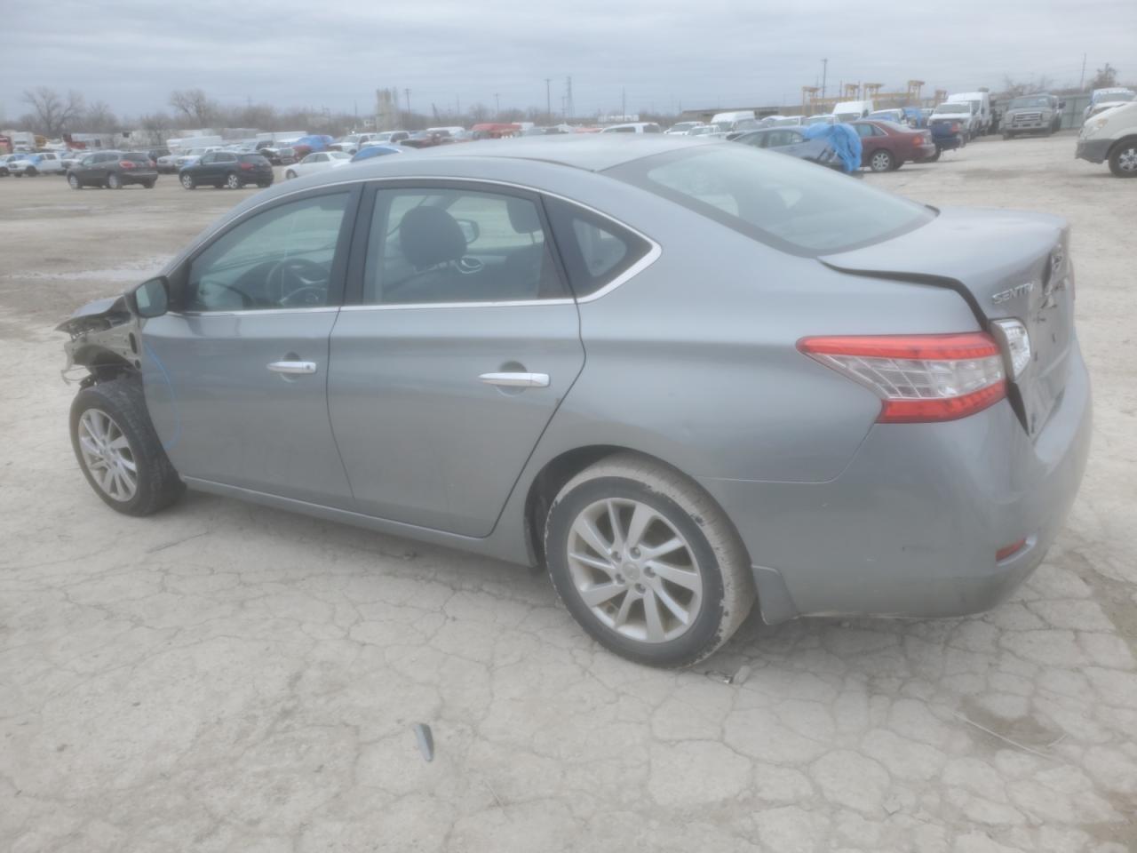 2013 Nissan Sentra VIN 3N1AB7AP7DL673642 Copart auction photo, front end / rear end damage thumbnail 2