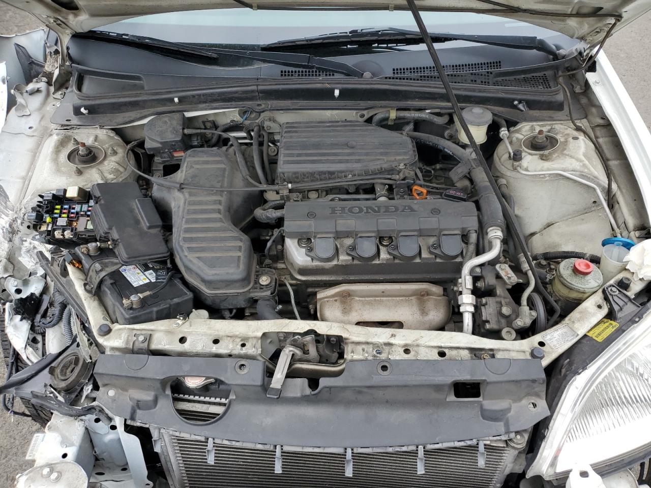 2003 Honda Civic VIN 2HGES165X3H545715 Copart auction photo, front end / mechanical damage thumbnail 13