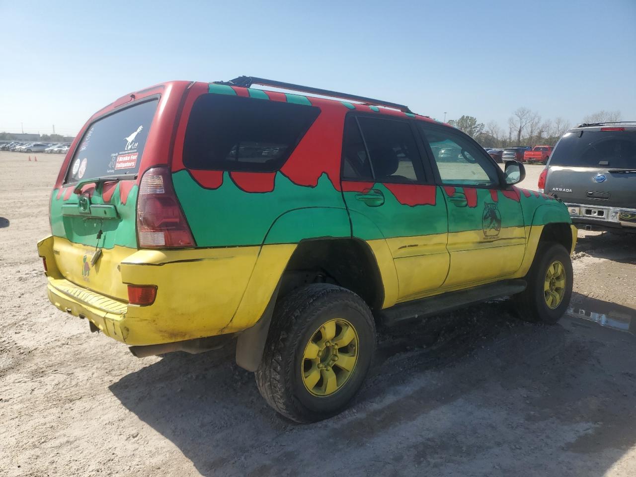 2003 Toyota 4Runner VIN JTEZU14R438007125 Copart auction photo, front end / rear end damage thumbnail 3