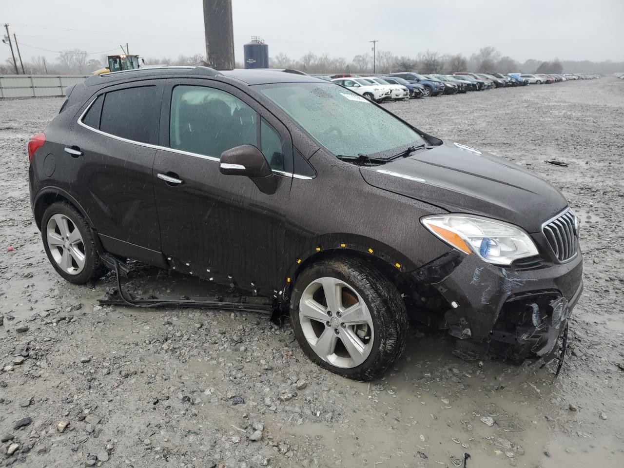 2015 Buick Encore VIN KL4CJCSB5FB188533 Copart auction photo, front end / side damage thumbnail 4