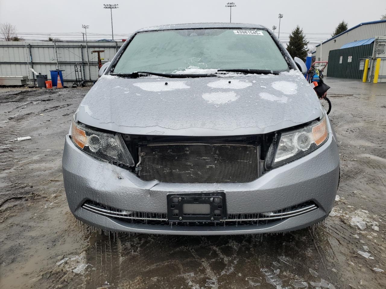 2017 Honda Odyssey VIN 5FNRL5H69HB017655 Copart auction photo, front end / minor dent/scratches damage thumbnail 5