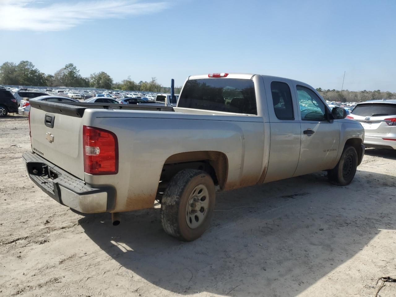 2008 Chevrolet Silverado VIN 1GCEC19X78Z200397 Copart auction photo, side / rear end damage thumbnail 3