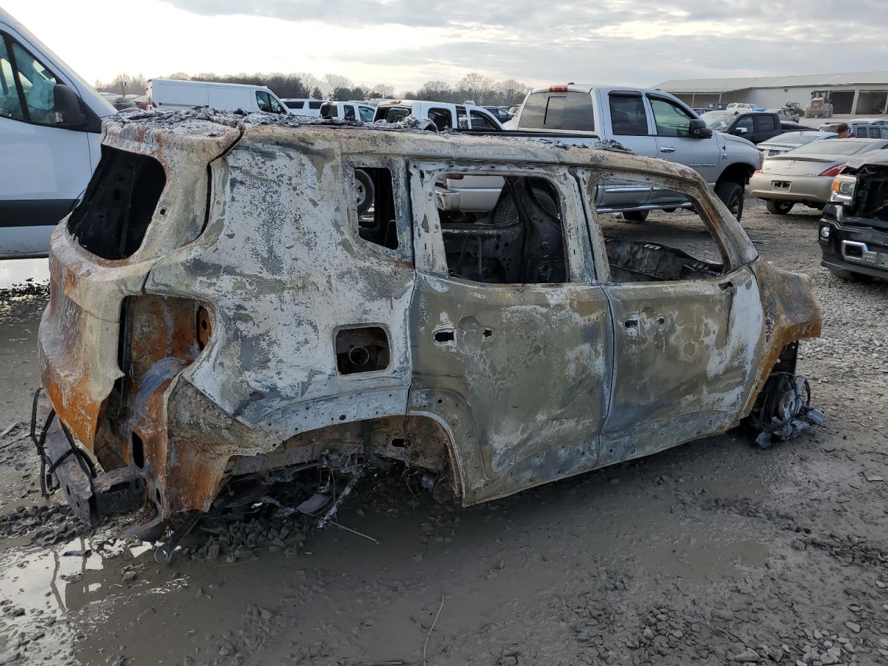 2017 Jeep Renegade VIN ZACCJABB8HPF30477 Copart auction photo, burn damage thumbnail 3