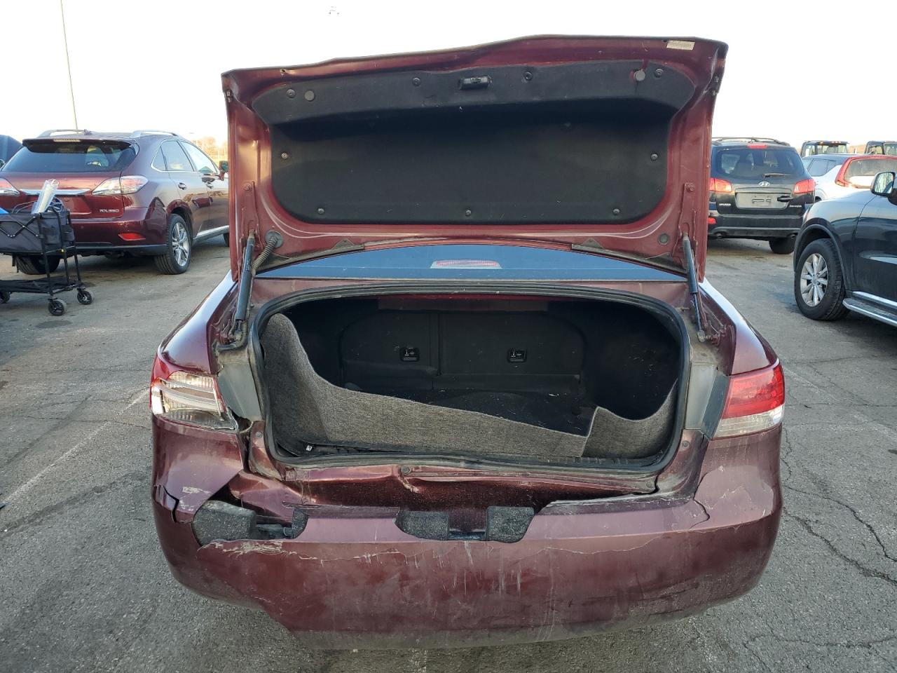 2008 Hyundai Sonata VIN 5NPET46C78H369734 Copart auction photo, rear end damage thumbnail 6