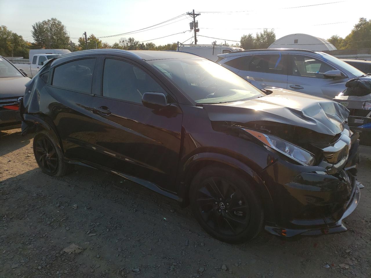 2022 Honda HR-V VIN 3CZRU6H16NM724382 Copart auction photo, front end / rear end damage thumbnail 4