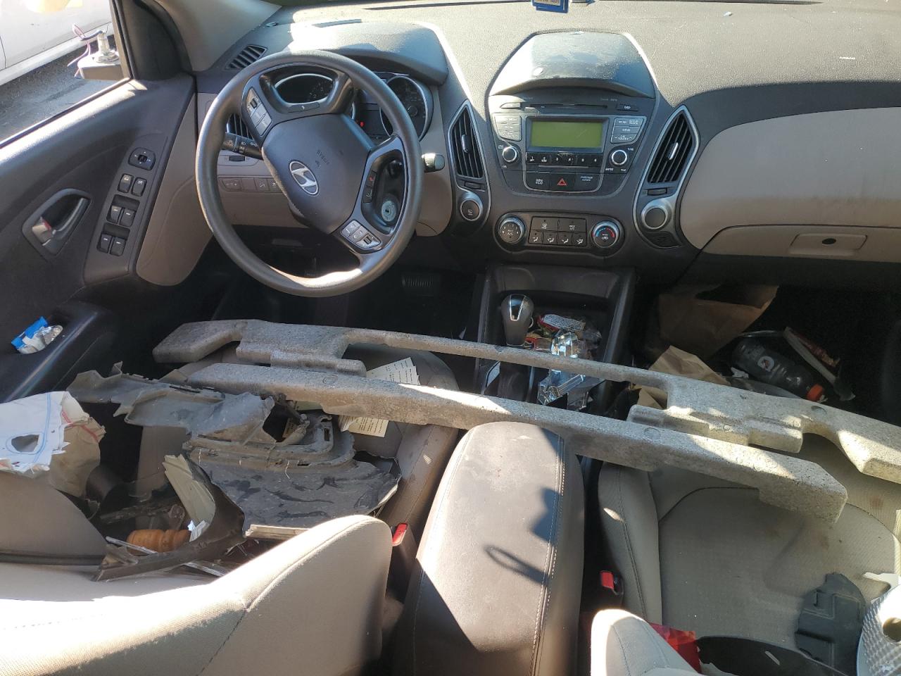 2014 Hyundai Tucson VIN KM8JT3AF6EU817906 Copart auction photo, biohazard/chemical / side damage thumbnail 8
