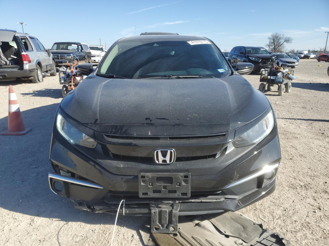 2019 Honda Civic VIN 19XFC1F75KE016118 Copart auction photo, front end / undercarriage damage thumbnail 5