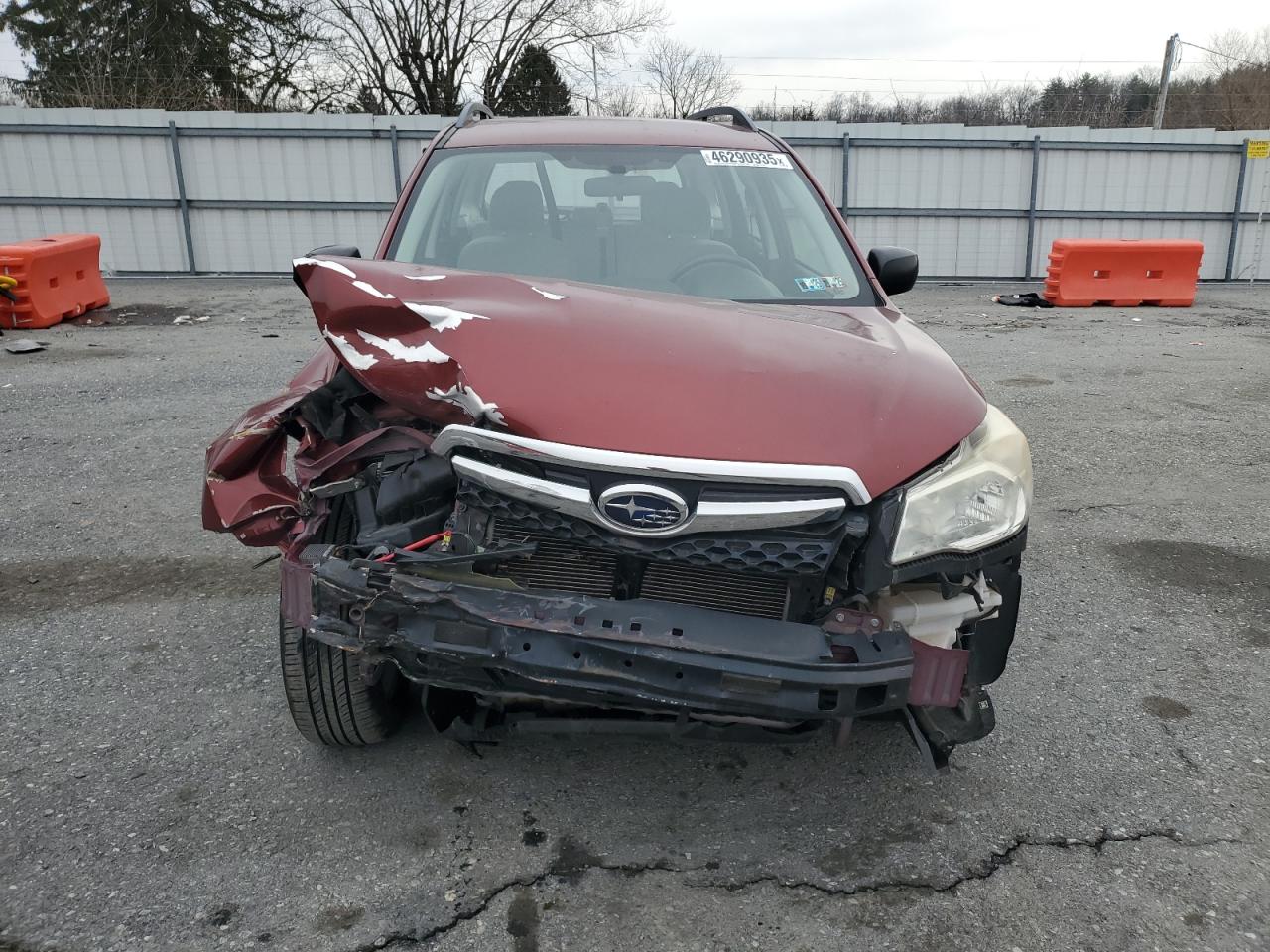2015 Subaru Forester VIN JF2SJABC1FH509058 Copart auction photo, front end damage thumbnail 5