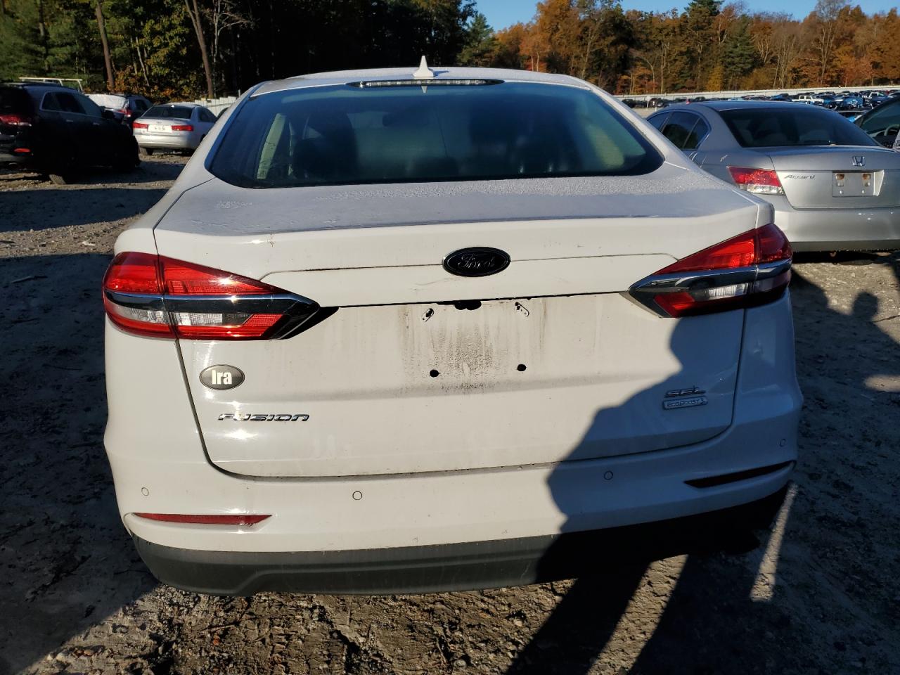 2019 Ford Fusion VIN 3FA6P0CDXKR265215 Copart auction photo, front end / undercarriage damage thumbnail 6