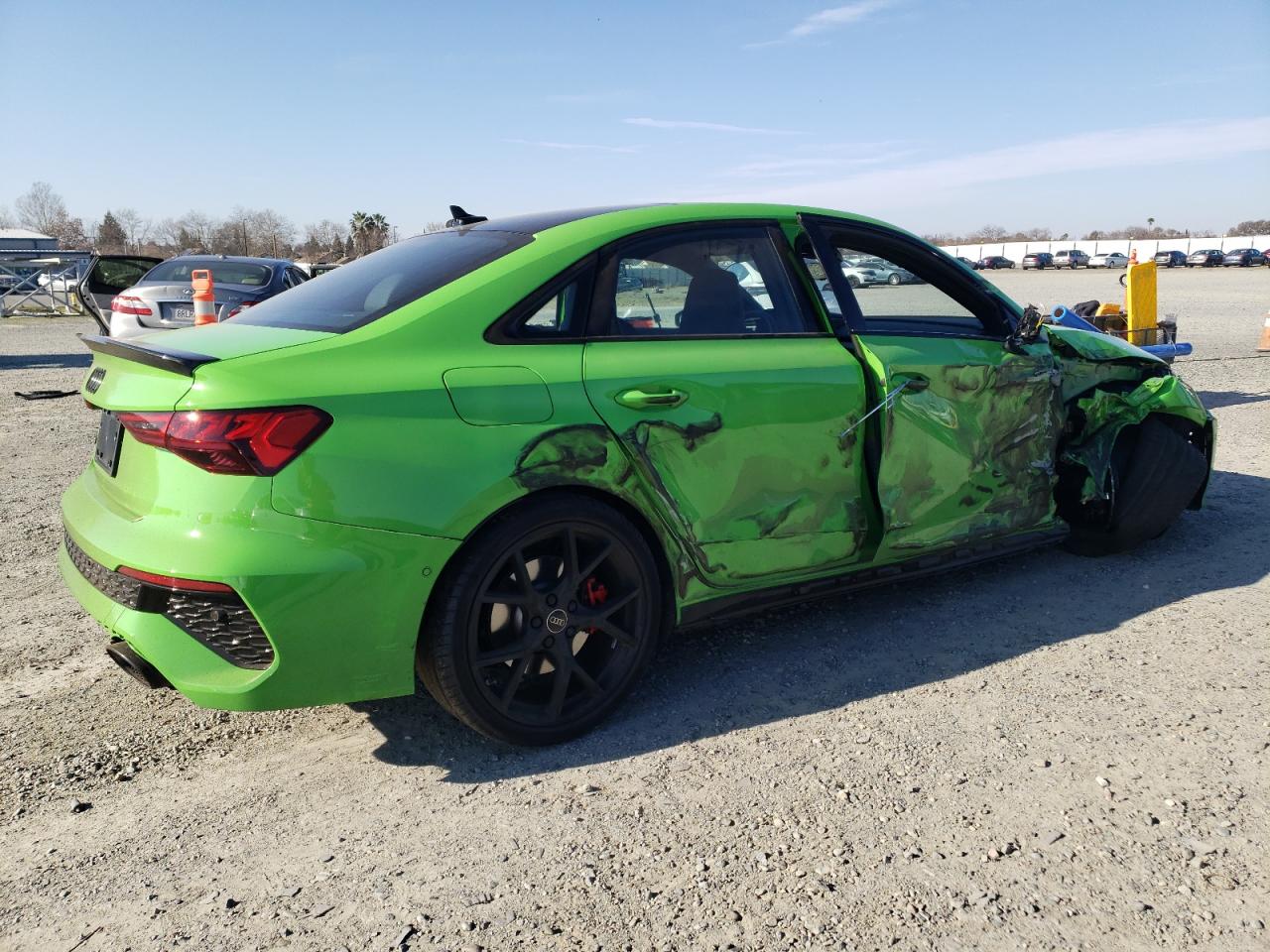 2024 Audi RS3 VIN WUAG4DGY8RA911239 Copart auction photo, side / front end damage thumbnail 3