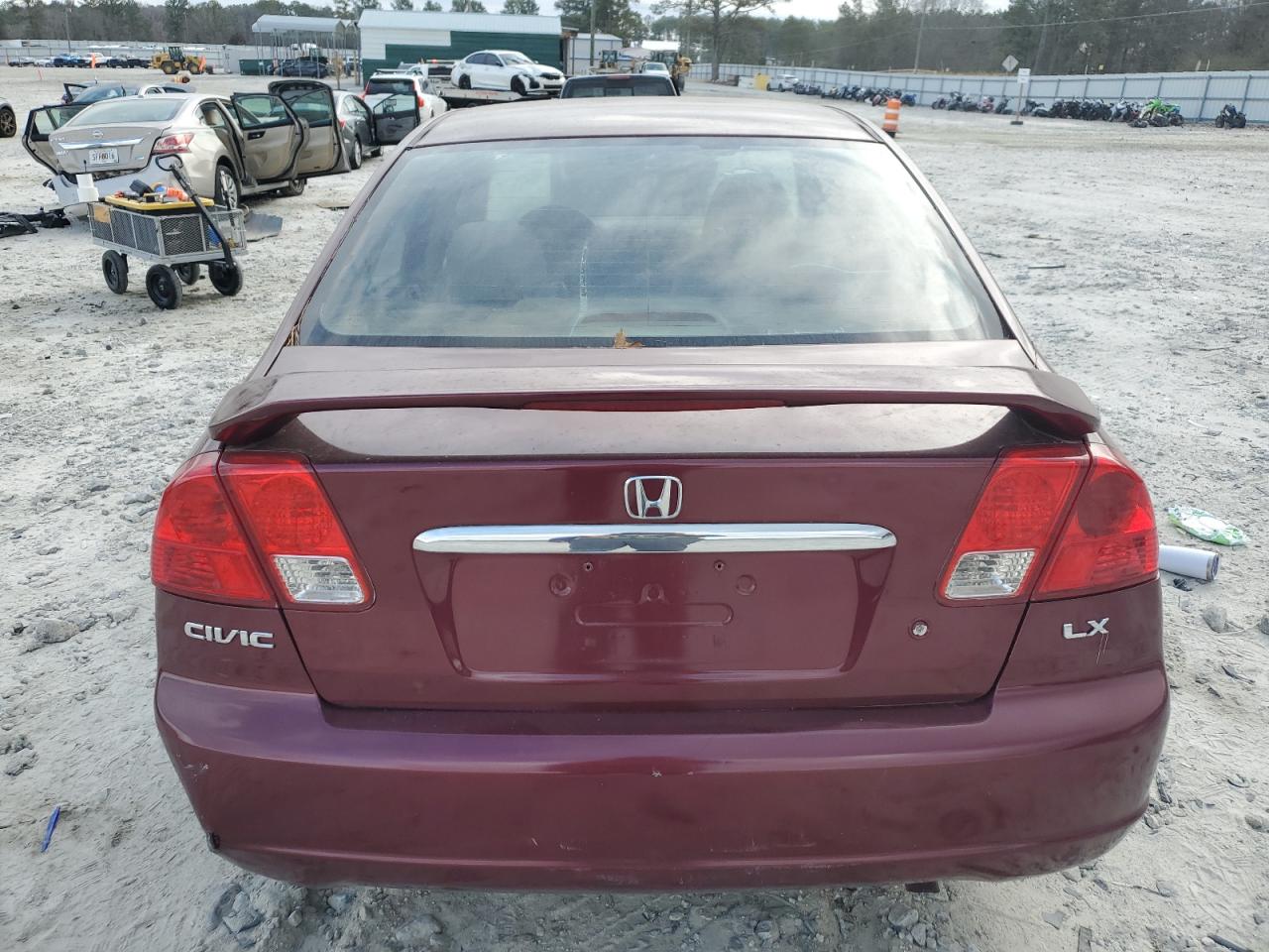2003 Honda Civic VIN 2HGES16533H555633 Copart auction photo, mechanical / rear end damage thumbnail 6