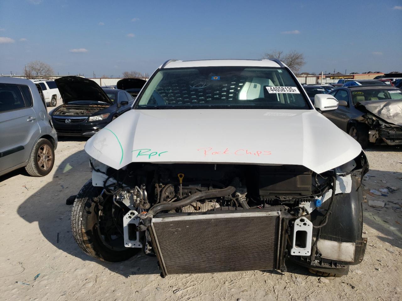 2021 Hyundai Palisade VIN KM8R34HE9MU319770 Copart auction photo, front end / side damage thumbnail 5