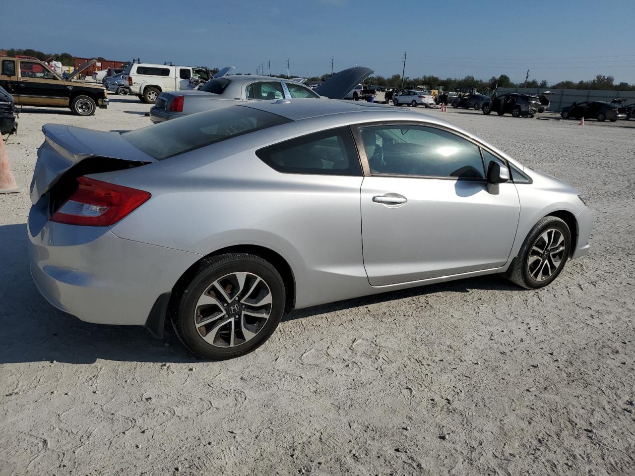 2013 Honda Civic VIN 2HGFG3B05DH522419 Copart auction photo, rear end damage thumbnail 3