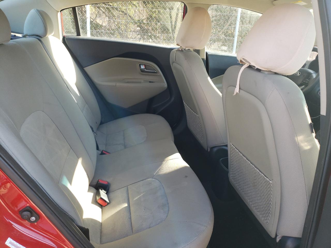 2015 KIA Rio VIN KNADM4A37F6503260 Copart auction photo, rear end / side damage thumbnail 10