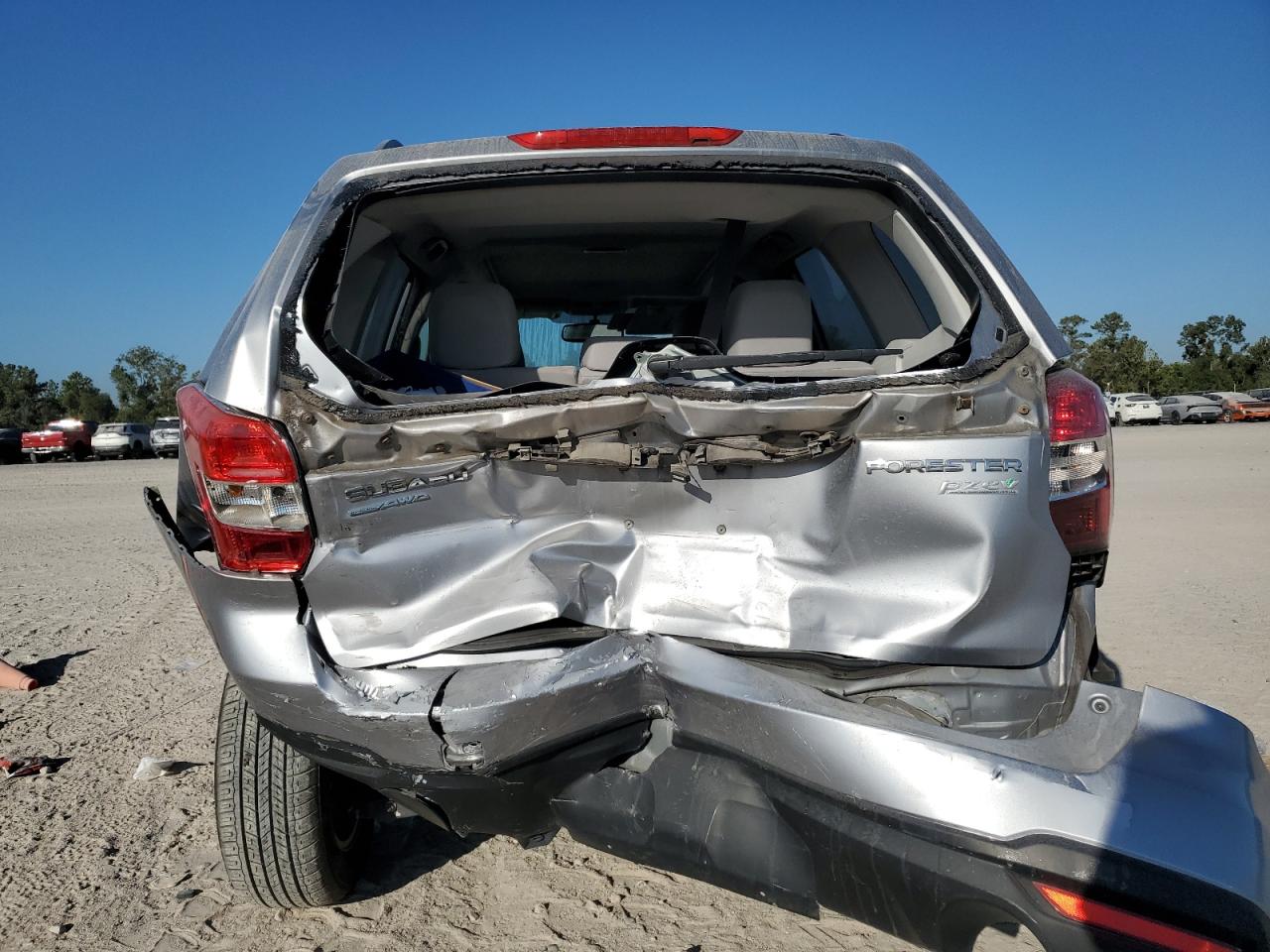 2014 Subaru Forester VIN JF2SJAEC6EH440698 Copart auction photo, rear end damage thumbnail 6