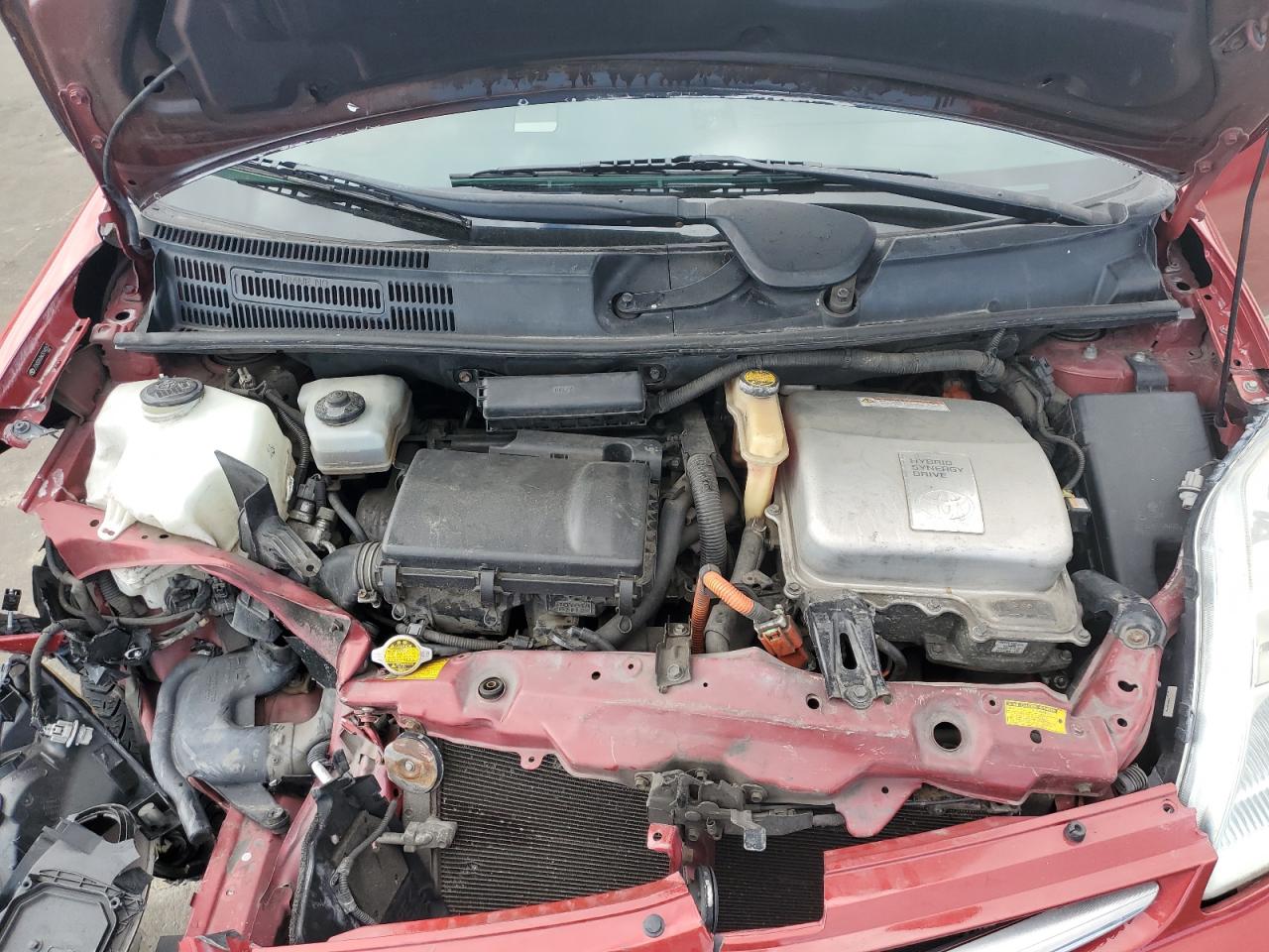 2006 Toyota Prius VIN JTDKB20U863194267 Copart auction photo, front end / undercarriage damage thumbnail 13
