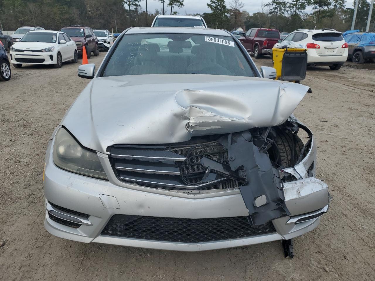 2014 Mercedes-Benz C-klasse VIN WDDGF4HB7EA950289 Copart auction photo, front end damage thumbnail 5