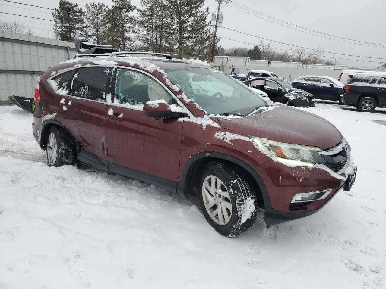 2015 Honda CR-V VIN 5J6RM4H5XFL111434 Copart auction photo, side / undercarriage damage thumbnail 4