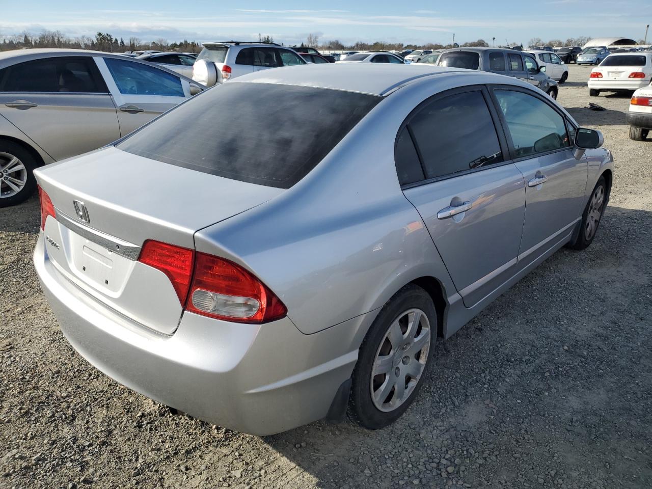 2009 Honda Civic VIN 2HGFA16589H348283 Copart auction photo, side damage thumbnail 3