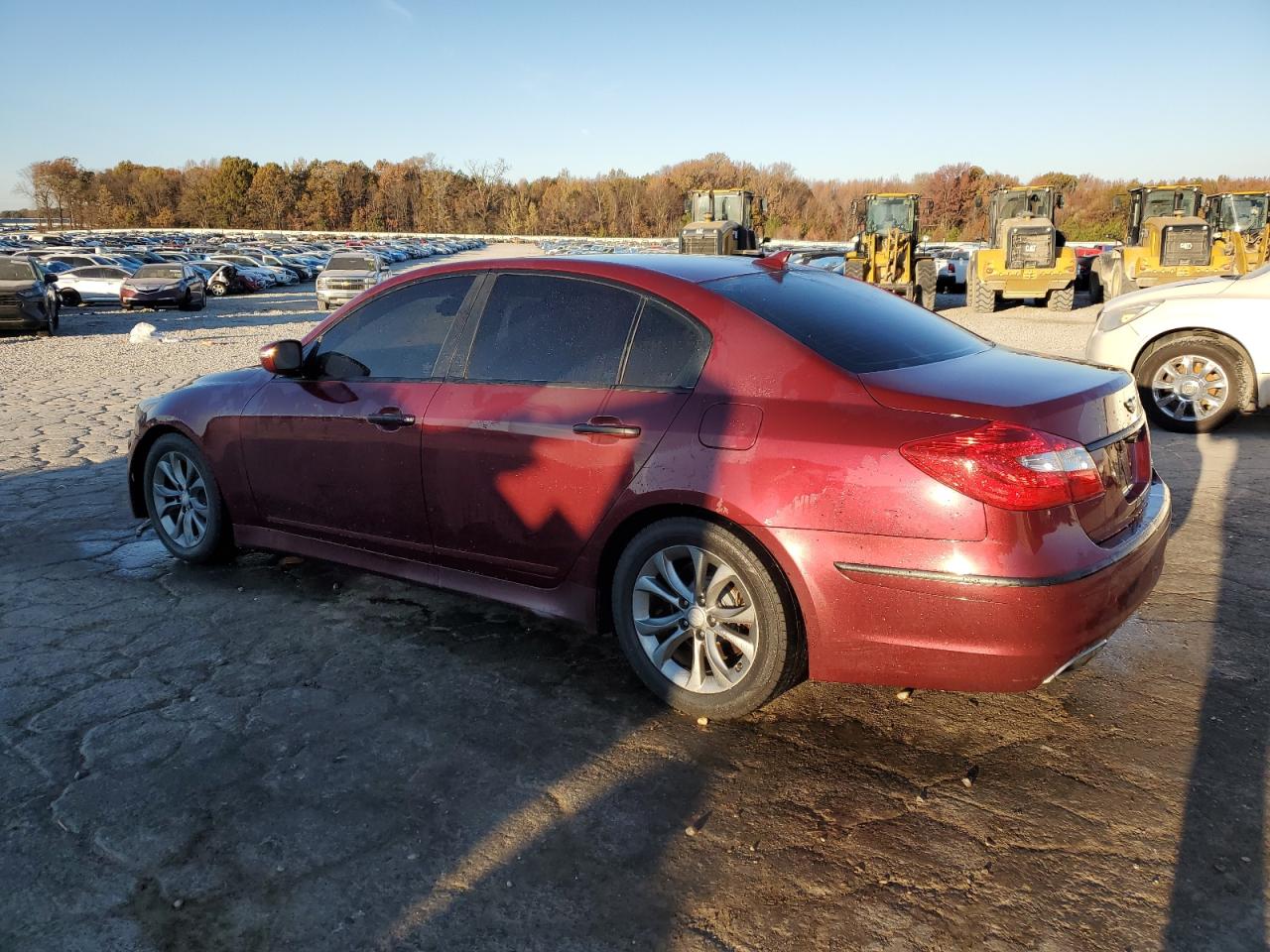 2012 Hyundai Genesis VIN KMHGC4DDXCU175536 Copart auction photo, front end damage thumbnail 2
