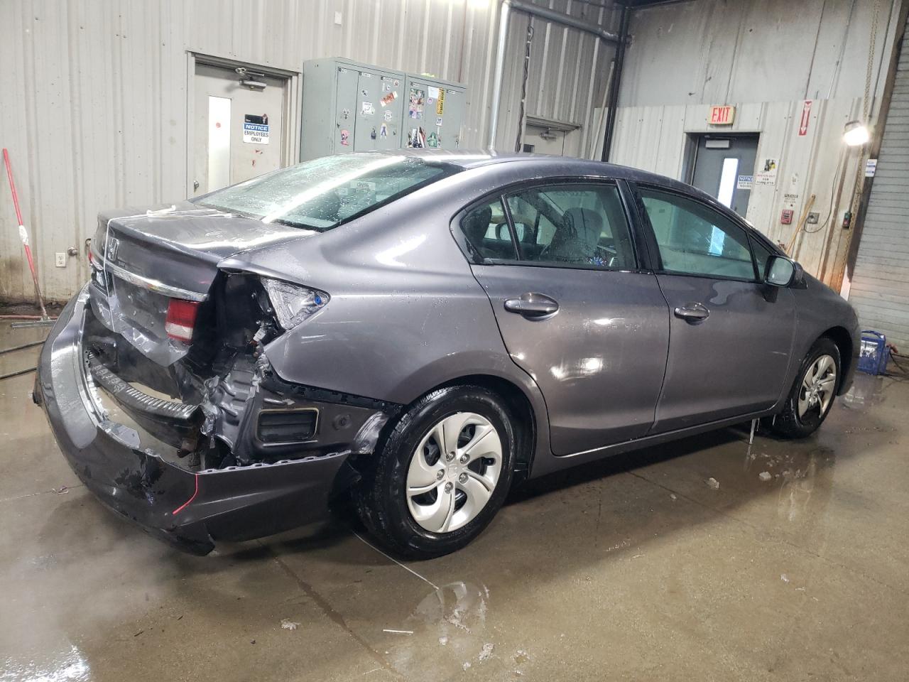 2014 Honda Civic VIN 19XFB2F5XEE004980 Copart auction photo, rear end damage thumbnail 3