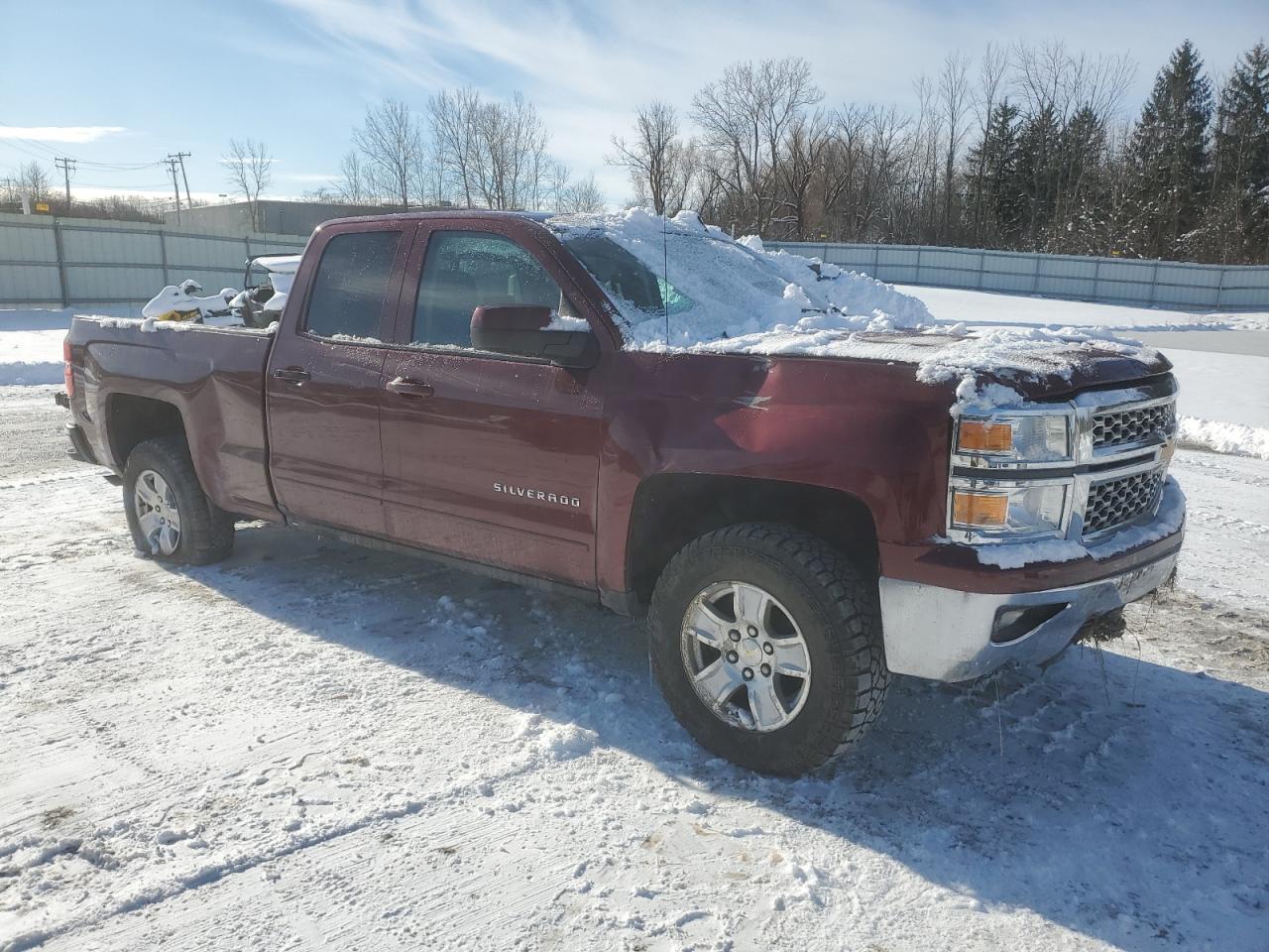 2015 Chevrolet Silverado VIN 1GCVKREC0FZ217138 Copart auction photo, front end / undercarriage damage thumbnail 4