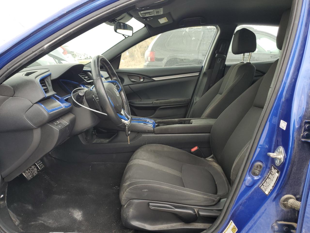 2019 Honda Civic VIN SHHFK7H47KU221795 Copart auction photo, rear end / side damage thumbnail 7