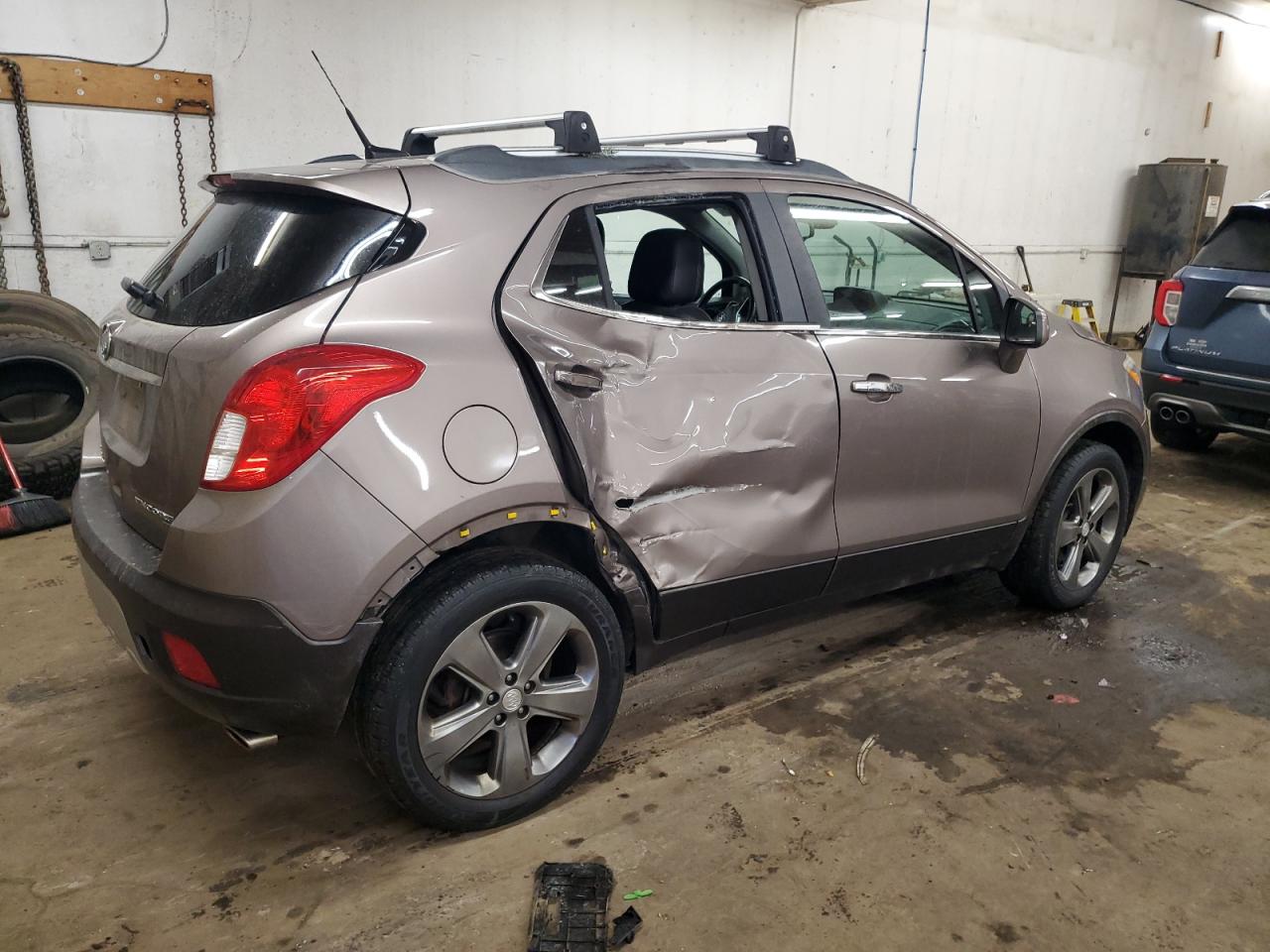 2013 Buick Encore VIN KL4CJFSB0DB194013 Copart auction photo, side / rear end damage thumbnail 3