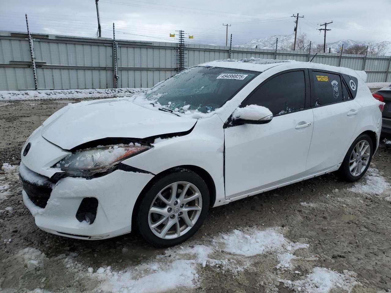2012 Mazda 3 VIN JM1BL1L93C1653209 - Copart auction photo