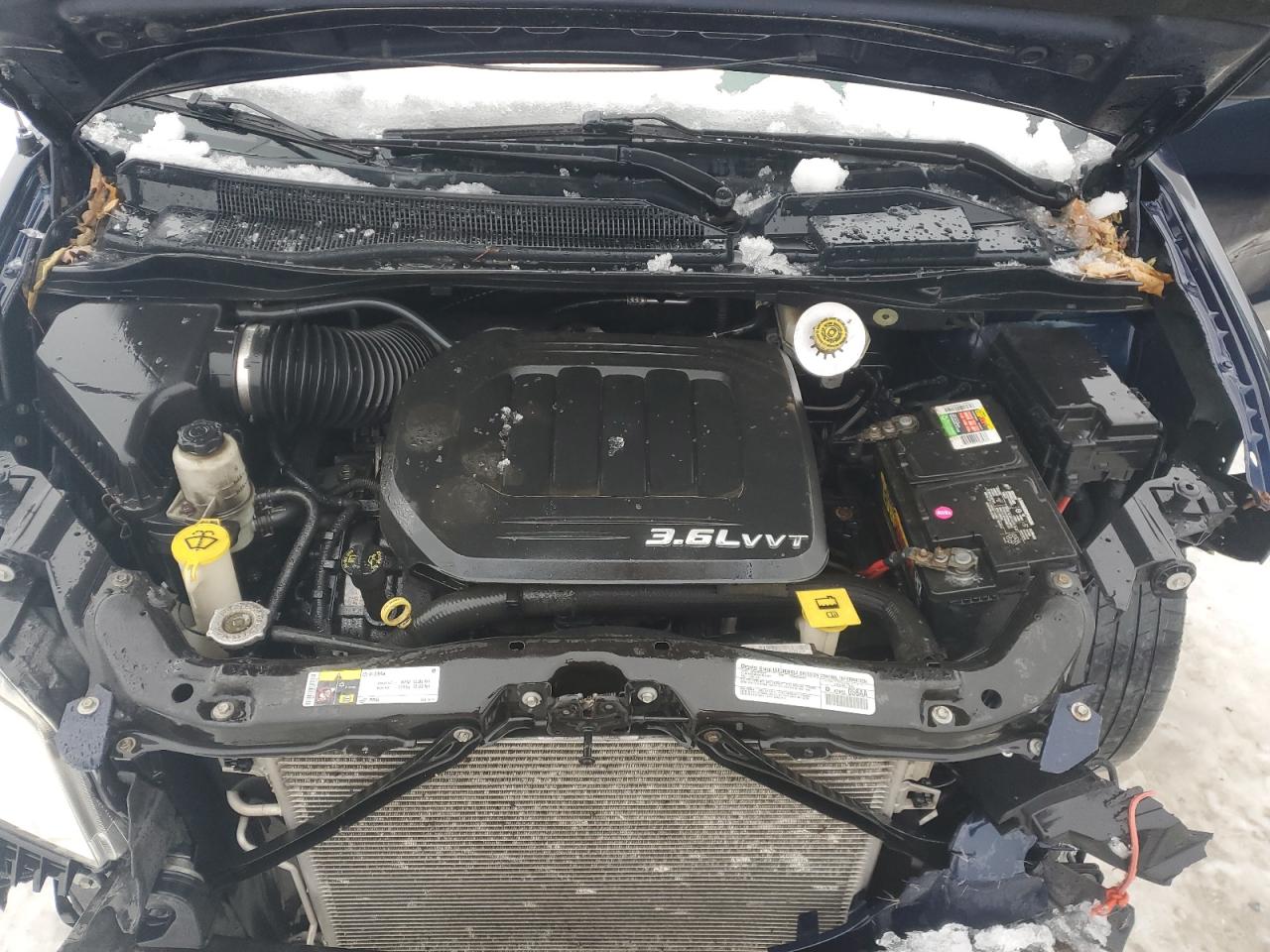 2014 Chrysler Town & Country VIN 2C4RC1BG8ER446117 Copart auction photo, front end / side damage thumbnail 12
