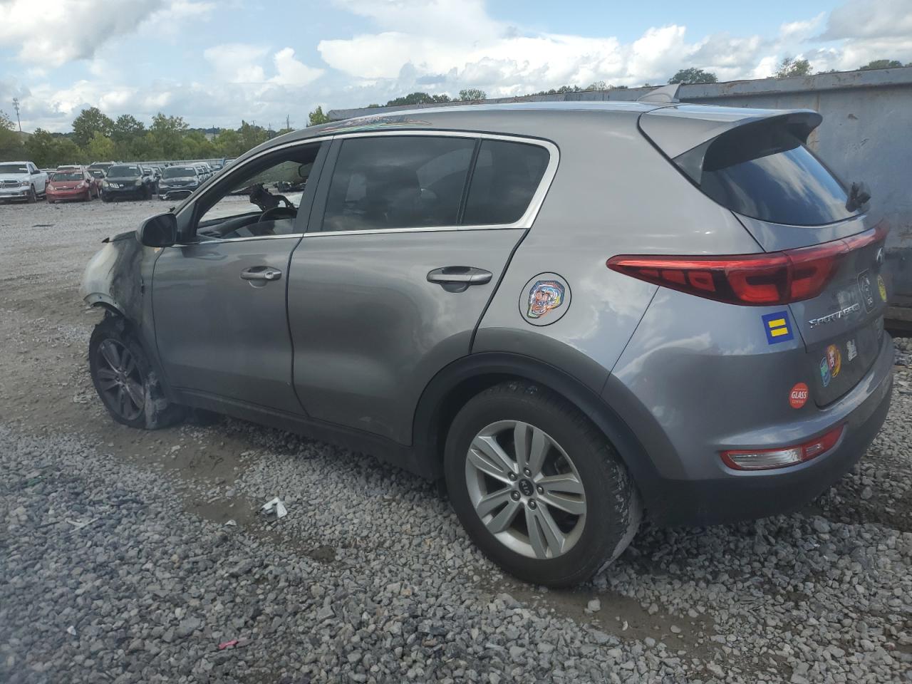 2018 KIA Sportage VIN KNDPM3AC8J7301864 Copart auction photo, burn damage thumbnail 2