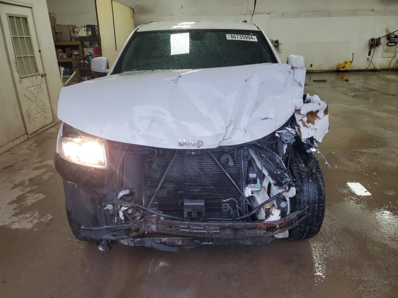 2014 Jeep Grand Cherokee VIN 1C4RJFAG3EC421896 Copart auction photo, front end damage thumbnail 5