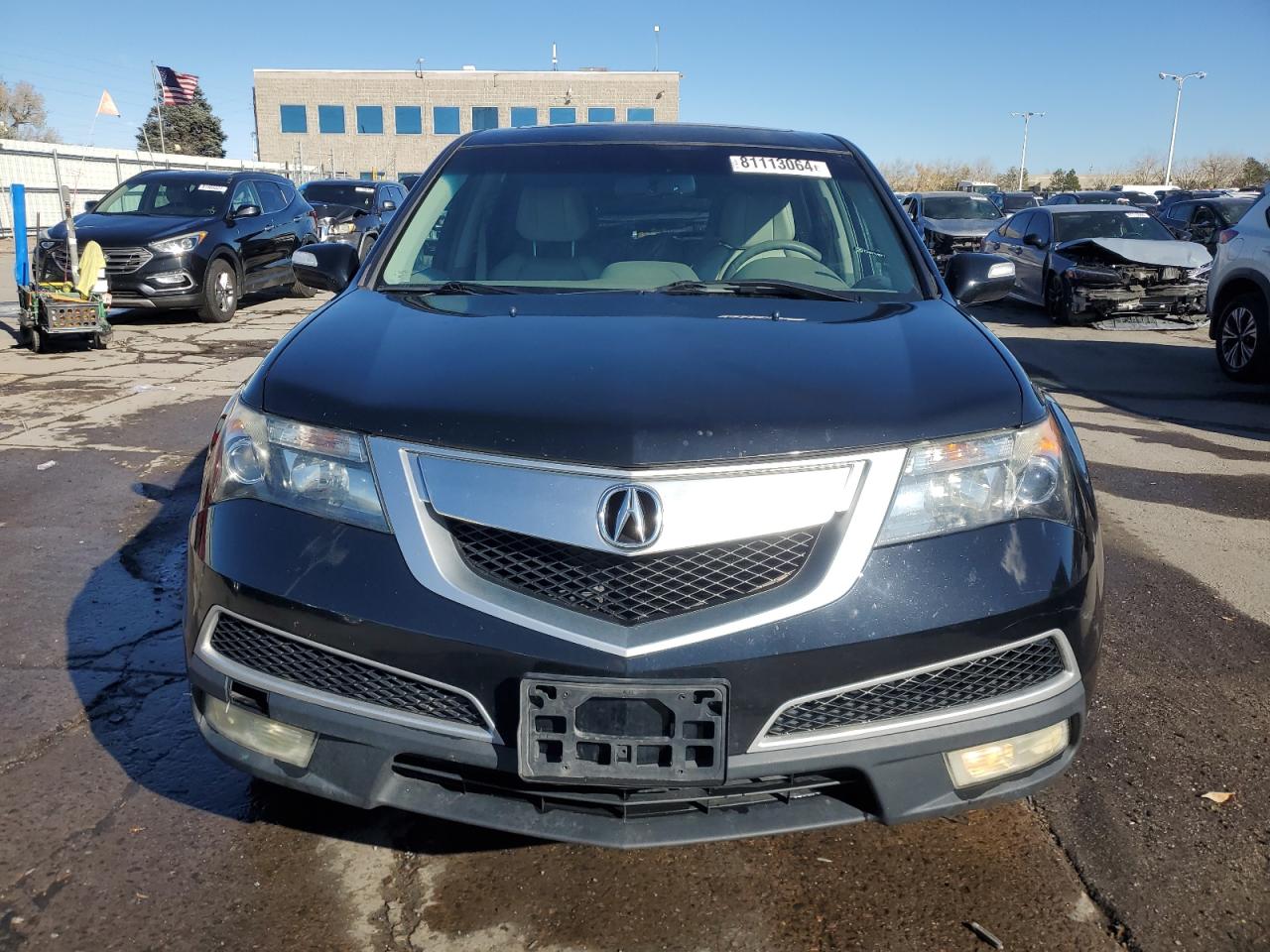 2010 Acura MDX VIN 2HNYD2H62AH516881 Copart auction photo, front end / rear end damage thumbnail 5