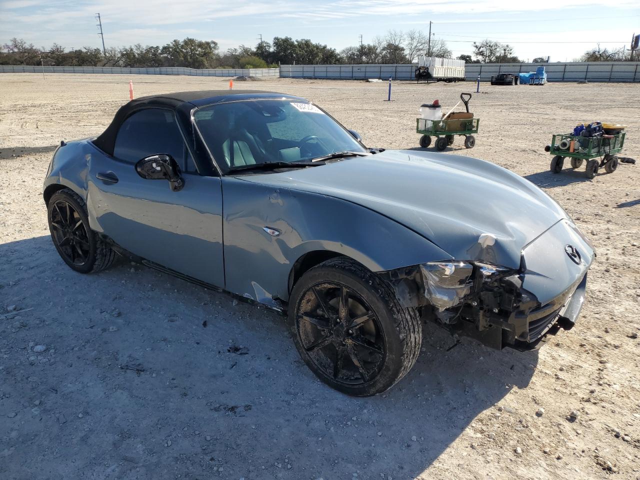 2016 Mazda MX-5 VIN JM1NDAD79G0117481 Copart auction photo, all over damage thumbnail 4