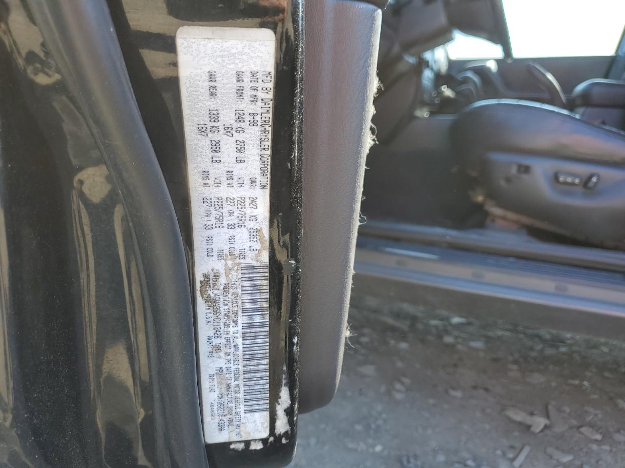 2000 Jeep Grand Cherokee VIN 1J4GW48S6YC112428 Copart auction photo, front end / rear end damage thumbnail 13